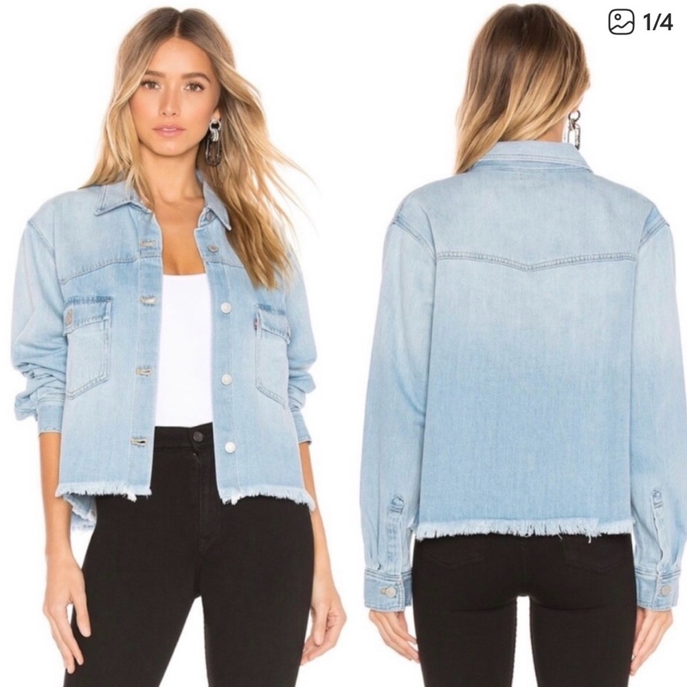 Levi Addison Cropped Jean Jacket